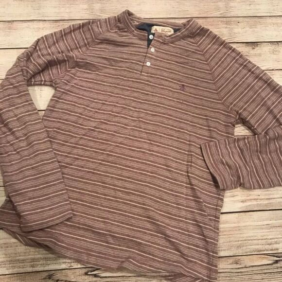 Original Penguin Striped 3 Button Shirt Size M GUC - Picture 4 of 5